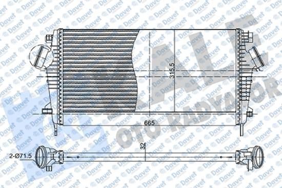 KALE 375610 Turbo Radyatoru Brazing 32mm Opel Insignia A 1.6 Cdti 15 B16dth B16dtj